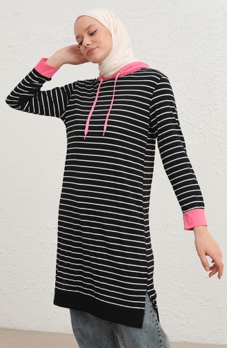 Tofisa Kapüşonlu Tunik 3793-03 Pembe