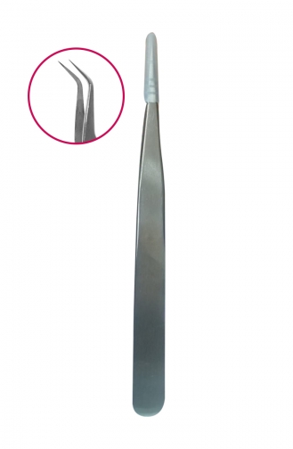 Xolo İpek Kirpik Cımbızı Protez Kirpik Uygulama Cımbızı Xl857 2434-01 Gümüş Gri