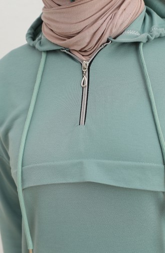 Front Half Zipper Tracksuit 1019-10 Mint 1019-10