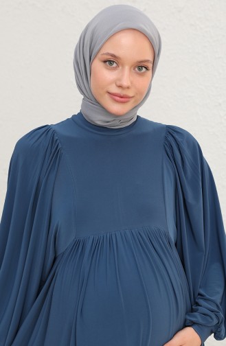 Petroleum Hijab Kleider 228448-02