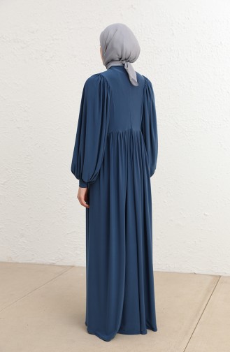 Petrol Hijab Dress 228448-02