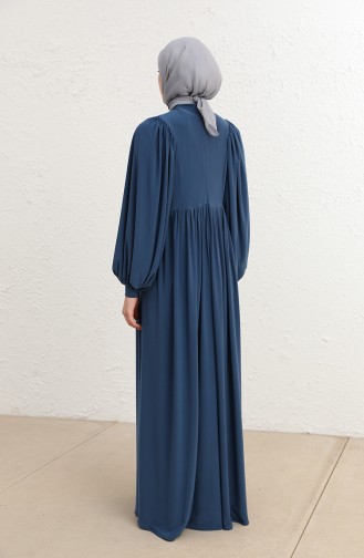 Robe Hijab Pétrole 228448-02