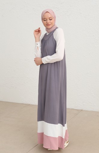 فستان رمادي 10332-01