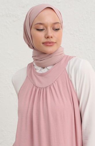Robe Hijab Rose Pâle 10332-02