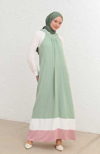 Mint Green Hijab Dress 10332-03