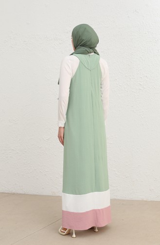 فستان أخضر فاتح 10332-03