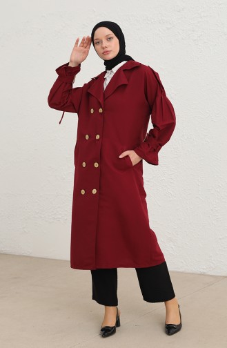 Claret Red Trenchcoat 3789-01