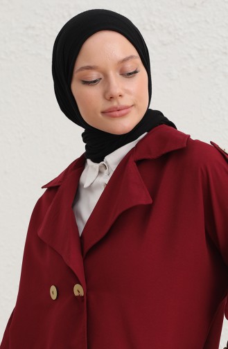 Claret Red Trenchcoat 3789-01