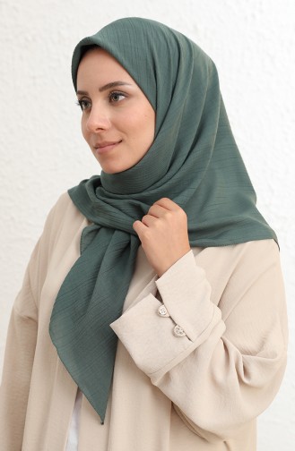 Soft Krinkıl Eşarp 13197-01 Koyu Yeşil