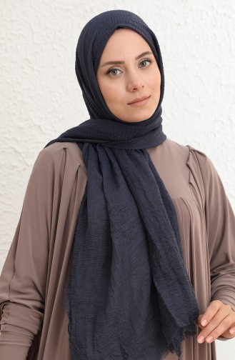Bürümcük Şal 1087-08 Açık Lacivert