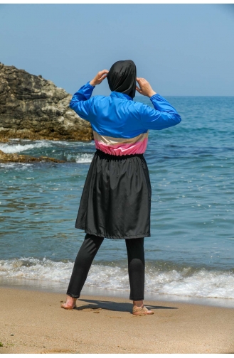 Blau Hijab Badeanzug 7572
