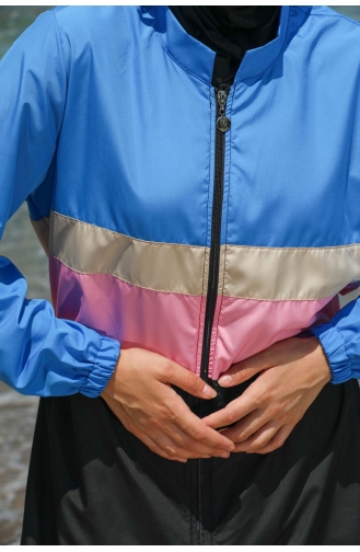 Blau Hijab Badeanzug 7572