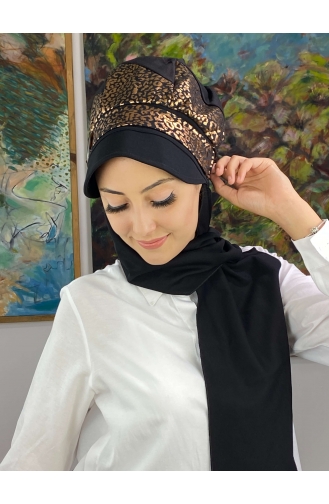 Black Ready to wear Turban 19AGS22ŞP21-01