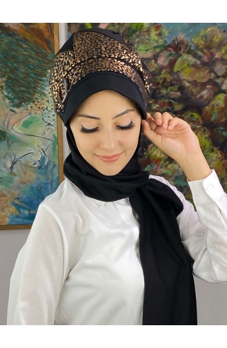 Black Ready to wear Turban 19AGS22ŞP21-01