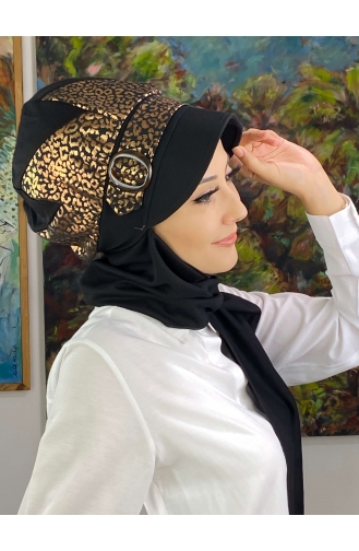 Black Ready to wear Turban 19AGS22ŞP21-01