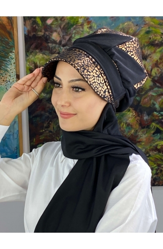 Copper Ready to Wear Turban 19AGS22ŞP21-02