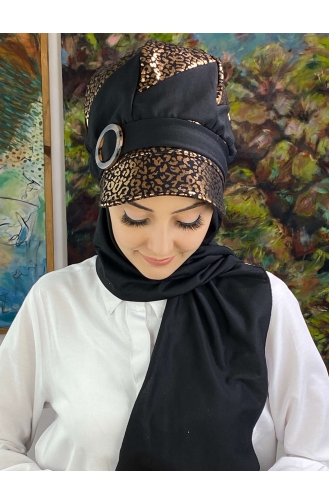 Kupferfarbe Praktischer Turban 19AGS22ŞP21-02