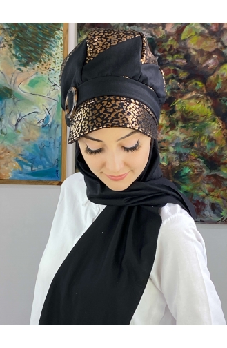 Kupferfarbe Praktischer Turban 19AGS22ŞP21-02