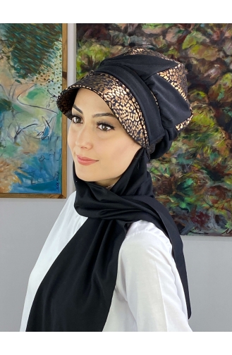 Kupferfarbe Praktischer Turban 19AGS22ŞP21-02