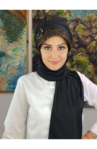 Kupferfarbe Praktischer Turban 19AGS22ŞP21-02