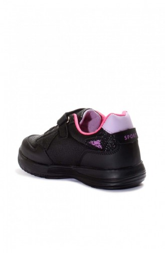 Unisex Çocuk Sneaker Ayakkabı 615Fa110 Siyah Fuşya