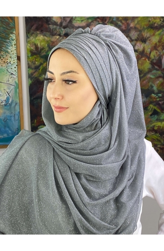 Gray Ready to Wear Turban 19AGS22ŞP22-01