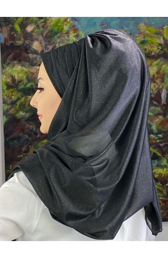 Schwarz Praktischer Turban 19AGS22ŞP22-02