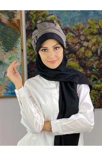 Weiß Praktischer Turban 19AGS22ŞP18-01