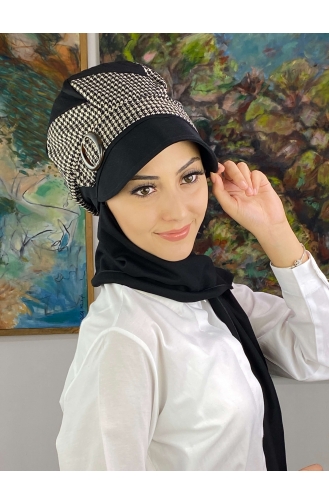 White Ready to wear Turban 19AGS22ŞP18-01