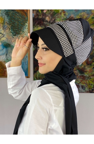 White Ready to Wear Turban 19AGS22ŞP03-01