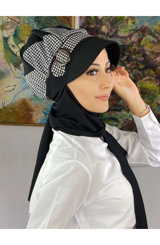 White Ready to Wear Turban 19AGS22ŞP03-01