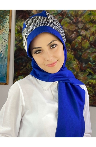 White Ready to wear Turban 19AGS22ŞP03-02