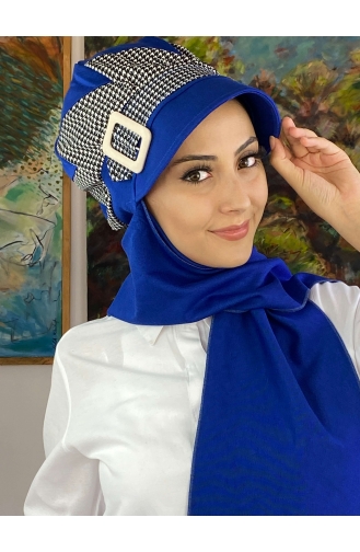 White Ready to wear Turban 19AGS22ŞP03-02