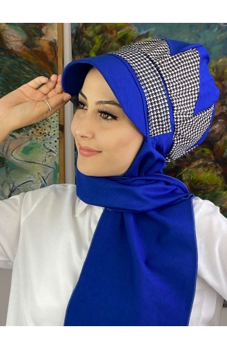 White Ready to Wear Turban 19AGS22ŞP03-02