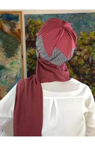 Weiß Praktischer Turban 19AGS22ŞP03-04