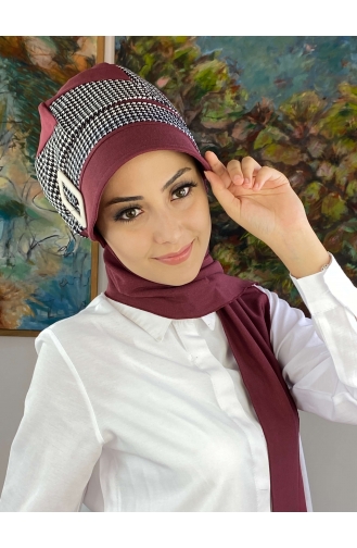 White Ready to Wear Turban 19AGS22ŞP03-04