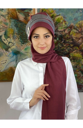 Weiß Praktischer Turban 19AGS22ŞP03-04