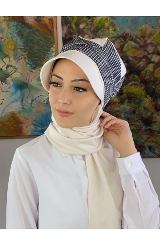 White Ready to wear Turban 19AGS22ŞP03-05