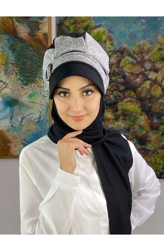 Gray Ready to wear Turban 19AGS22ŞP20-01