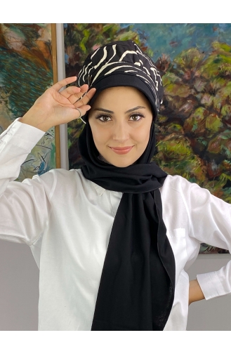 Black Ready to Wear Turban 19AGS22ŞP11-05