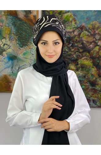 Black Ready to Wear Turban 19AGS22ŞP11-05