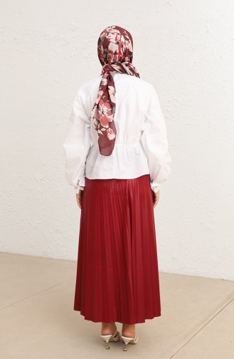 Claret Red Skirt 3469-01