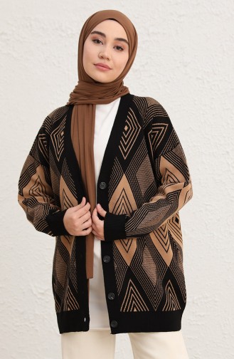 Milchkaffee Strickjacke 2030-01