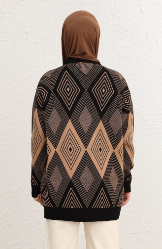 Milchkaffee Strickjacke 2030-01