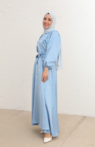 Blau Hijab Kleider 210682