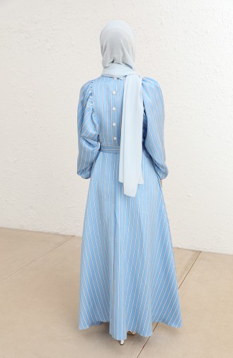 Blau Hijab Kleider 210682