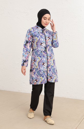 Maillot de Bain Hijab Noir 2005PERİ-01