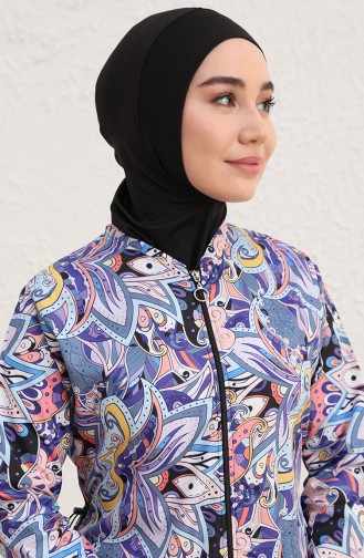 Maillot de Bain Hijab Noir 2005PERİ-01