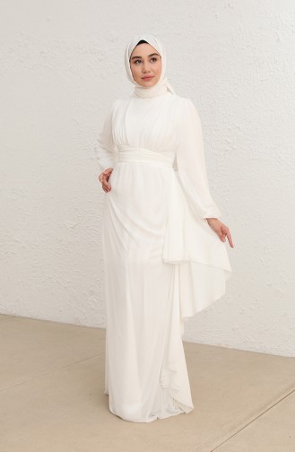 Habillé Hijab Blanc 5718-02