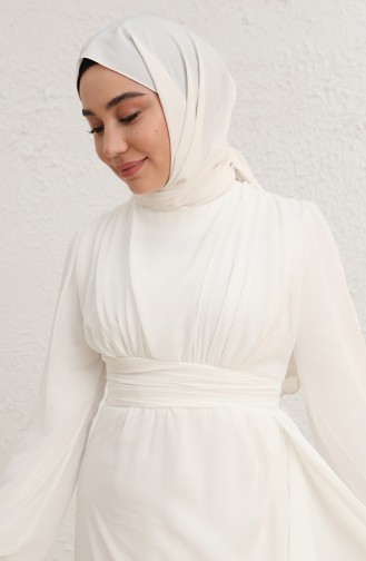 Habillé Hijab Blanc 5718-02